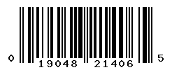 UPC barcode number 019048214065