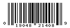 UPC barcode number 019048214089