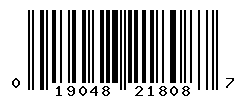 UPC barcode number 019048218087