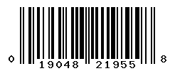 UPC barcode number 019048219558