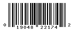 UPC barcode number 019048221742