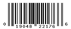 UPC barcode number 019048221766