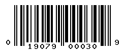 upc 019079000309 barcode image