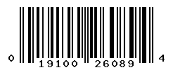 UPC barcode number 019100260894