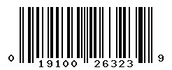 UPC barcode number 019100263239