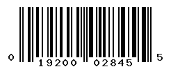 UPC barcode number 019200028455