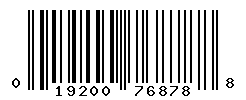 UPC barcode number 019200768788