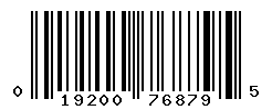 UPC barcode number 019200768795