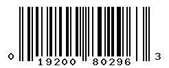 UPC barcode number 019200802963