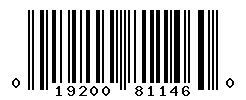 UPC barcode number 019200811460