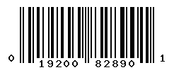 UPC barcode number 019200828901