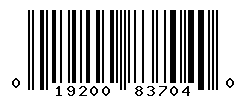 UPC barcode number 019200837040