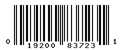 UPC barcode number 019200837231