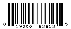 UPC barcode number 019200838535