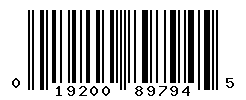 UPC barcode number 019200897945