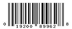 UPC barcode number 019200899628