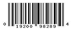 UPC barcode number 019200982894