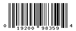 UPC barcode number 019200983594