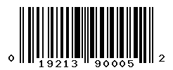 UPC barcode number 019213900052
