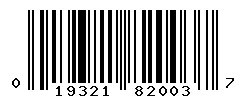 UPC barcode 019321820037