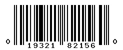 UPC barcode 019321821560