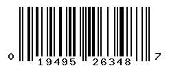UPC barcode number 019495263487
