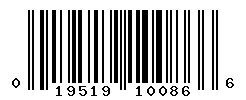 upc 019519100866 barcode image