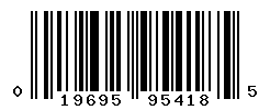 UPC barcode number 019695954185