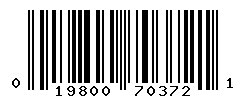 UPC barcode number 019800703721