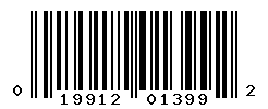 UPC barcode number 019912013992