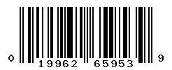 UPC barcode number 019962659539