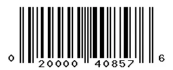 UPC barcode 020000408576