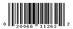 upc 020066112622 barcode image