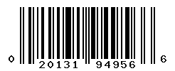 UPC barcode number 020131949566