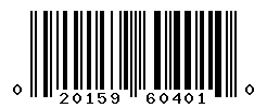 UPC barcode number 020159604010