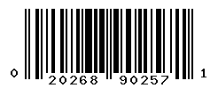 upc 020268902571 barcode image