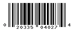 020335040274 barcode