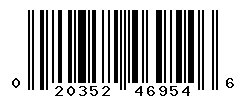 UPC barcode number 020352469546