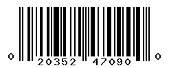 UPC barcode number 020352470900