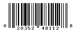 UPC barcode number 020352481128