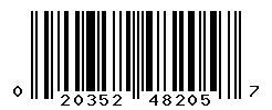 UPC barcode number 020352482057