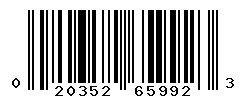 UPC barcode number 020352659923