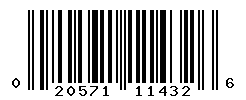 UPC barcode number 020571114326