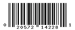 UPC barcode 020572142281
