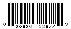 UPC barcode 020626126779