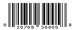 UPC barcode number 020709300058