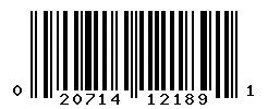 UPC barcode 020714121891