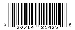 UPC barcode 020714214258