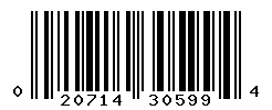 UPC barcode number 020714305994