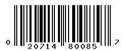 UPC barcode 020714800857